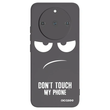 Picasee silikonowe czarne etui na Realme 11 Pro+ - Don't Touch My Phone