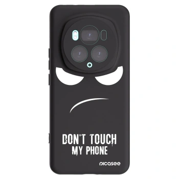 Picasee silikonowe czarne etui na Honor Magic6 Pro - Don't Touch My Phone