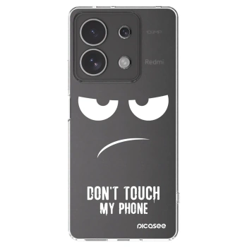 Picasee silikonowe przeźroczyste etui na Xiaomi Redmi Note 13 4G - Don't Touch My Phone