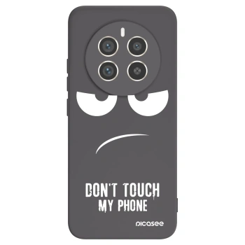 Picasee silikonowe czarne etui na Realme 12 Pro 5G - Don't Touch My Phone