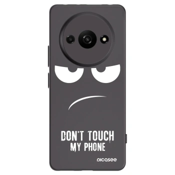 Picasee silikonowe czarne etui na Xiaomi Redmi A3 - Don't Touch My Phone