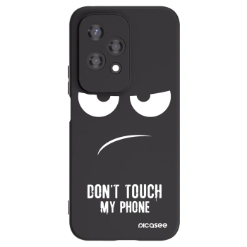 Picasee silikonowe czarne etui na Honor 200 Lite - Don't Touch My Phone