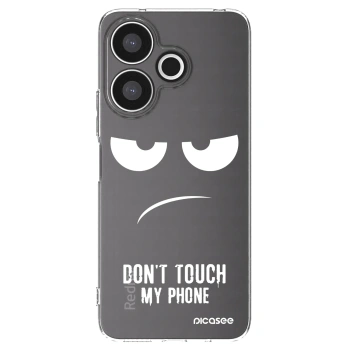 Picasee silikonowe przeźroczyste etui na Xiaomi Redmi 13 4G - Don't Touch My Phone