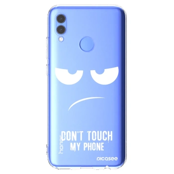 Picasee silikonowe przeźroczyste etui na Huawei P Smart 2019 - Don't Touch My Phone