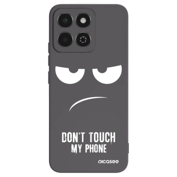 Picasee silikonowe czarne etui na Honor 200 Smart 5G - Don't Touch My Phone