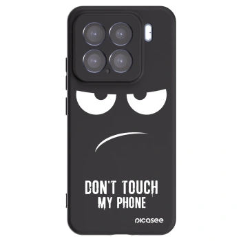 Picasee silikonowe czarne etui na Xiaomi 15 - Don't Touch My Phone
