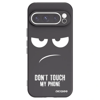 Picasee silikonowe czarne etui na Google Pixel 9 Pro - Don't Touch My Phone