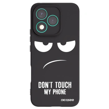 Picasee silikonowe czarne etui na Honor 400 Lite 5G - Don't Touch My Phone