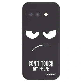 Picasee silikonowe czarne etui na Google Pixel 9a - Don't Touch My Phone