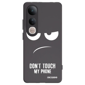 Picasee silikonowe czarne etui na Vivo V50 Lite 5G - Don't Touch My Phone