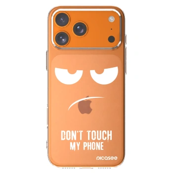 Picasee silikonowe przeźroczyste etui na Apple iPhone 17 Pro Max - Don't Touch My Phone