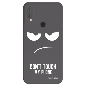Picasee silikonowe czarne etui na Xiaomi Redmi 7 - Don't Touch My Phone
