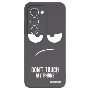 Picasee silikonowe czarne etui na Xiaomi Redmi 15 5G - Don't Touch My Phone