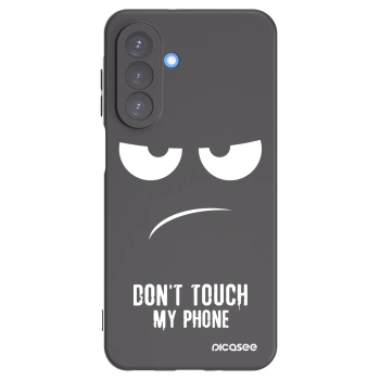 Picasee silikonowe czarne etui na Samsung Galaxy A17 5G - Don't Touch My Phone