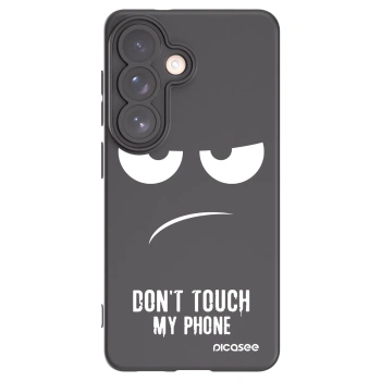 Picasee silikonowe czarne etui na Samsung Galaxy S26 - Don't Touch My Phone