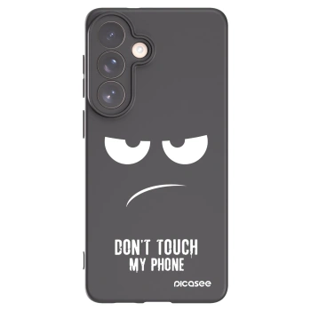 Picasee silikonowe czarne etui na Samsung Galaxy S26+ - Don't Touch My Phone