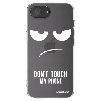 Picasee silikonowe przeźroczyste etui na Apple iPhone 17e - Don't Touch My Phone