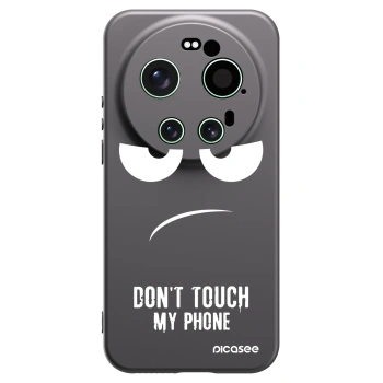 Picasee silikonowe czarne etui na Xiaomi 17 Ultra - Don't Touch My Phone
