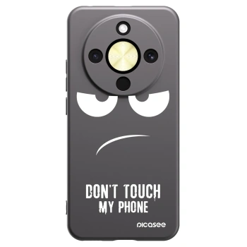 Picasee silikonowe czarne etui na Honor Magic8 Lite 5G - Don't Touch My Phone