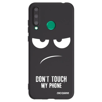 Picasee silikonowe czarne etui na Honor 20 Lite - Don't Touch My Phone