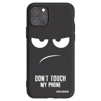 Picasee silikonowe czarne etui na Apple iPhone 11 Pro - Don't Touch My Phone