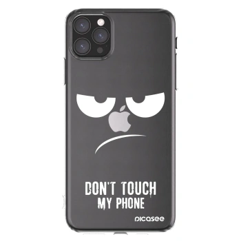 Picasee silikonowe przeźroczyste etui na Apple iPhone 11 Pro Max - Don't Touch My Phone