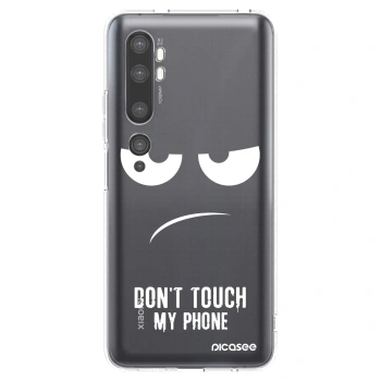 Picasee silikonowe przeźroczyste etui na Xiaomi Mi Note 10 (Pro) - Don't Touch My Phone