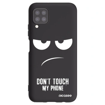 Picasee silikonowe czarne etui na Huawei P40 Lite - Don't Touch My Phone