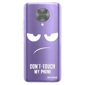 Picasee silikonowe przeźroczyste etui na Xiaomi Poco F2 Pro - Don't Touch My Phone
