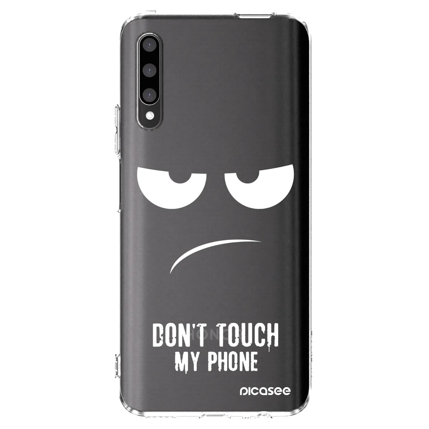 Picasee silikonowe przeźroczyste etui na Honor 9X Pro - Don't Touch My Phone