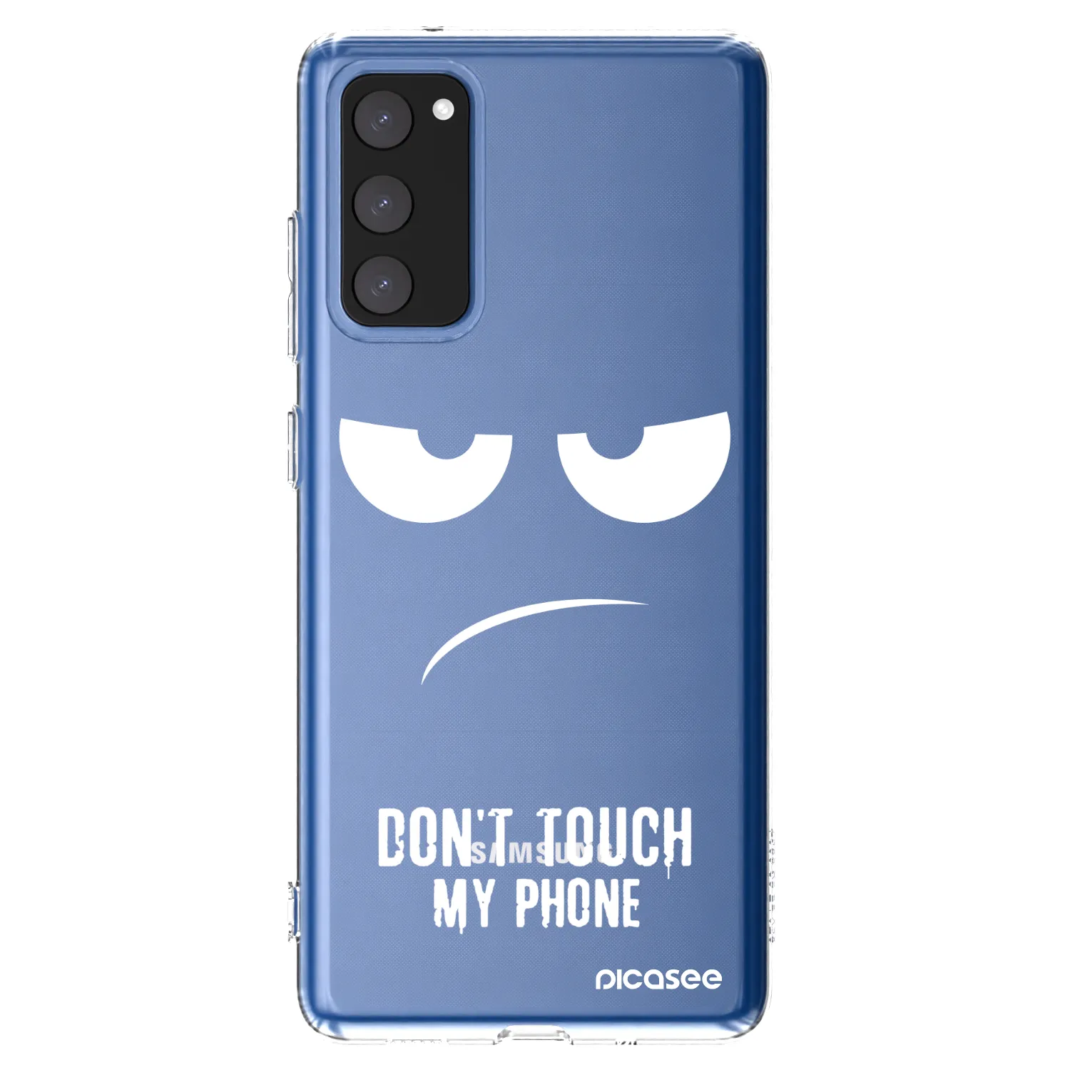 Picasee silikonowe przeźroczyste etui na Samsung Galaxy S20 FE - Don't Touch My Phone