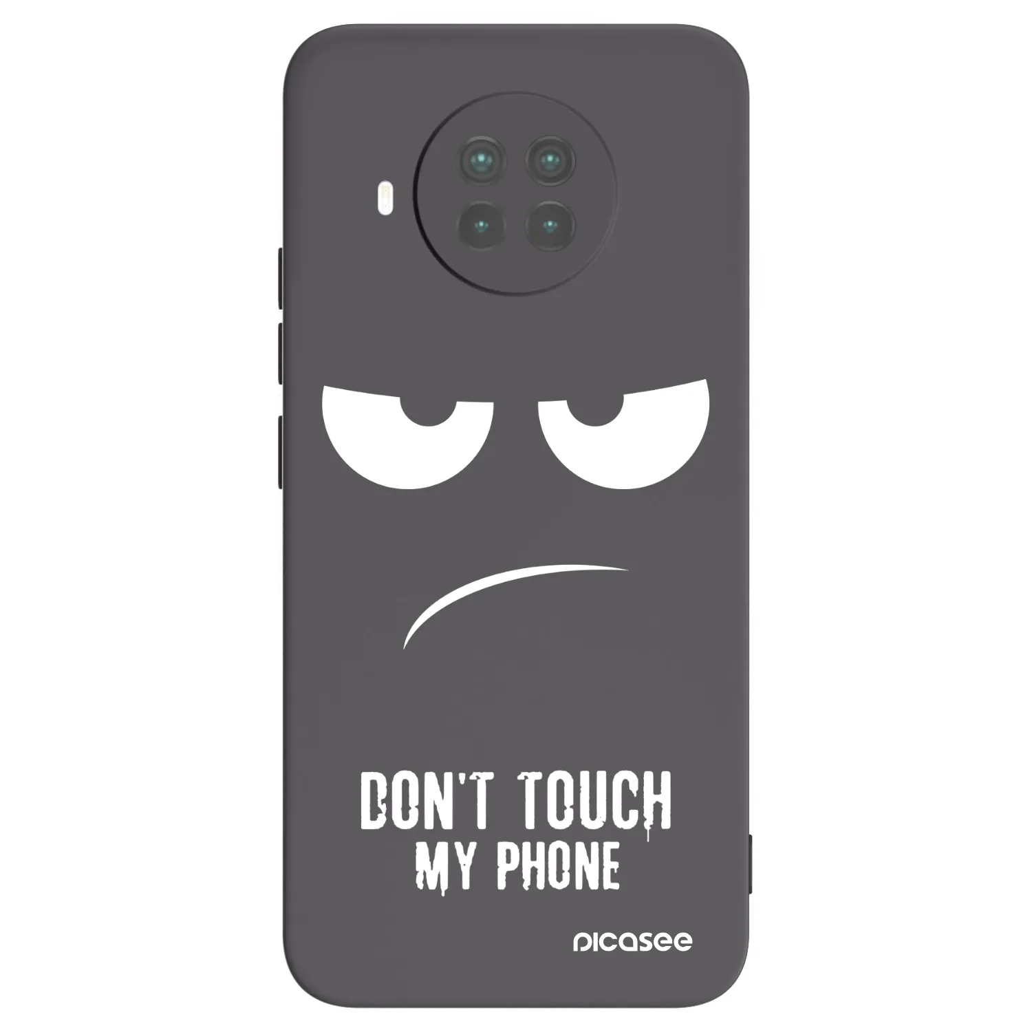 Picasee silikonowe czarne etui na Xiaomi Mi 10T Lite - Don't Touch My Phone