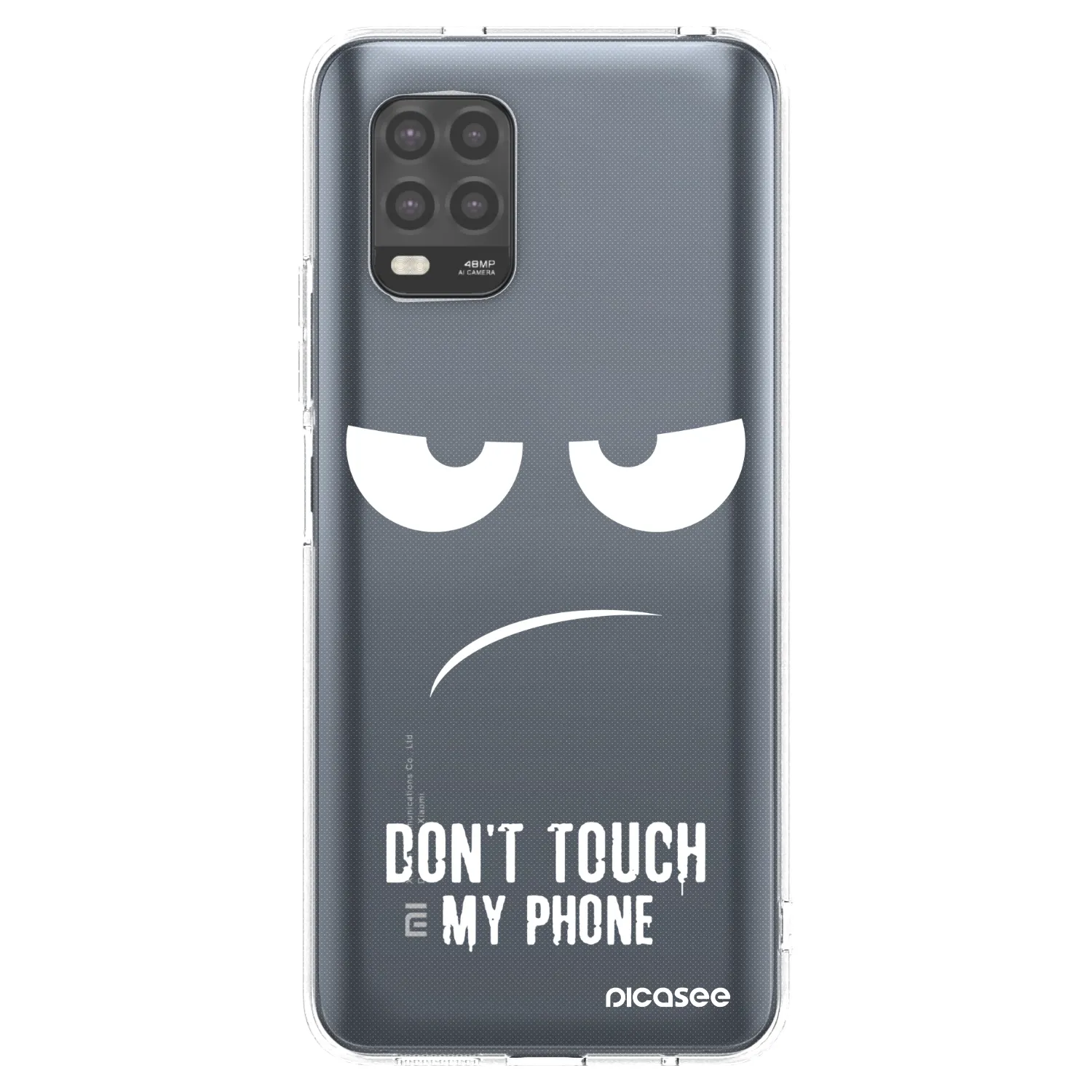 Picasee silikonowe przeźroczyste etui na Xiaomi Mi 10 Lite - Don't Touch My Phone