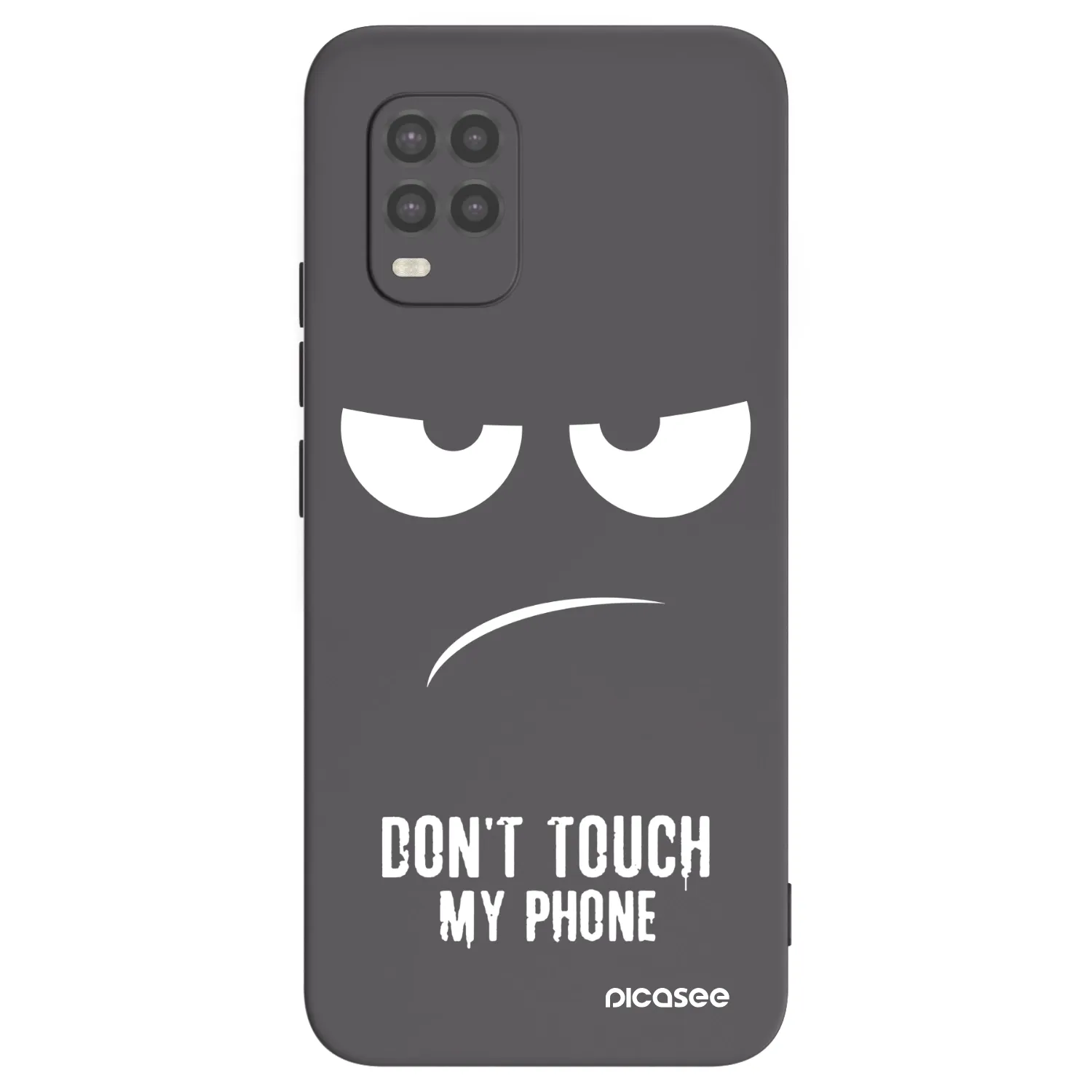 Picasee silikonowe czarne etui na Xiaomi Mi 10 Lite - Don't Touch My Phone