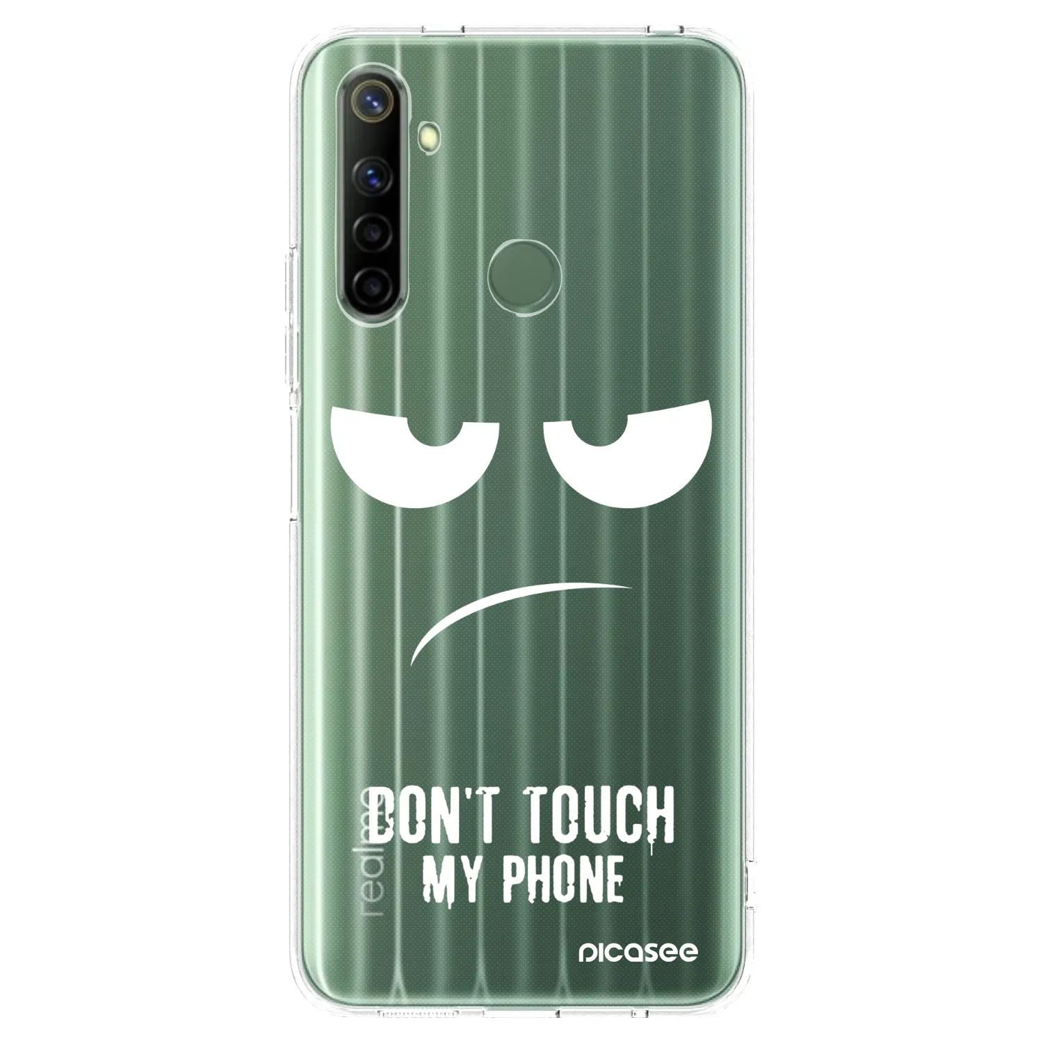 Picasee silikonowe przeźroczyste etui na Realme 6i - Don't Touch My Phone