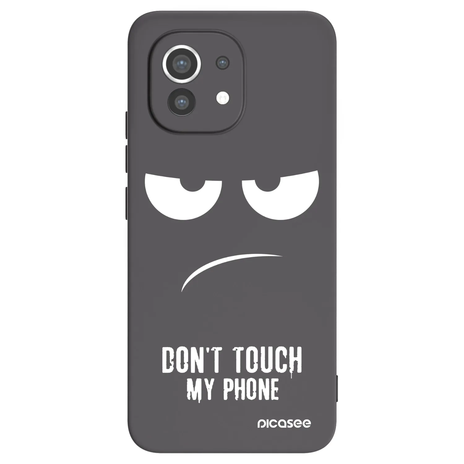 Picasee silikonowe czarne etui na Xiaomi Mi 11 - Don't Touch My Phone