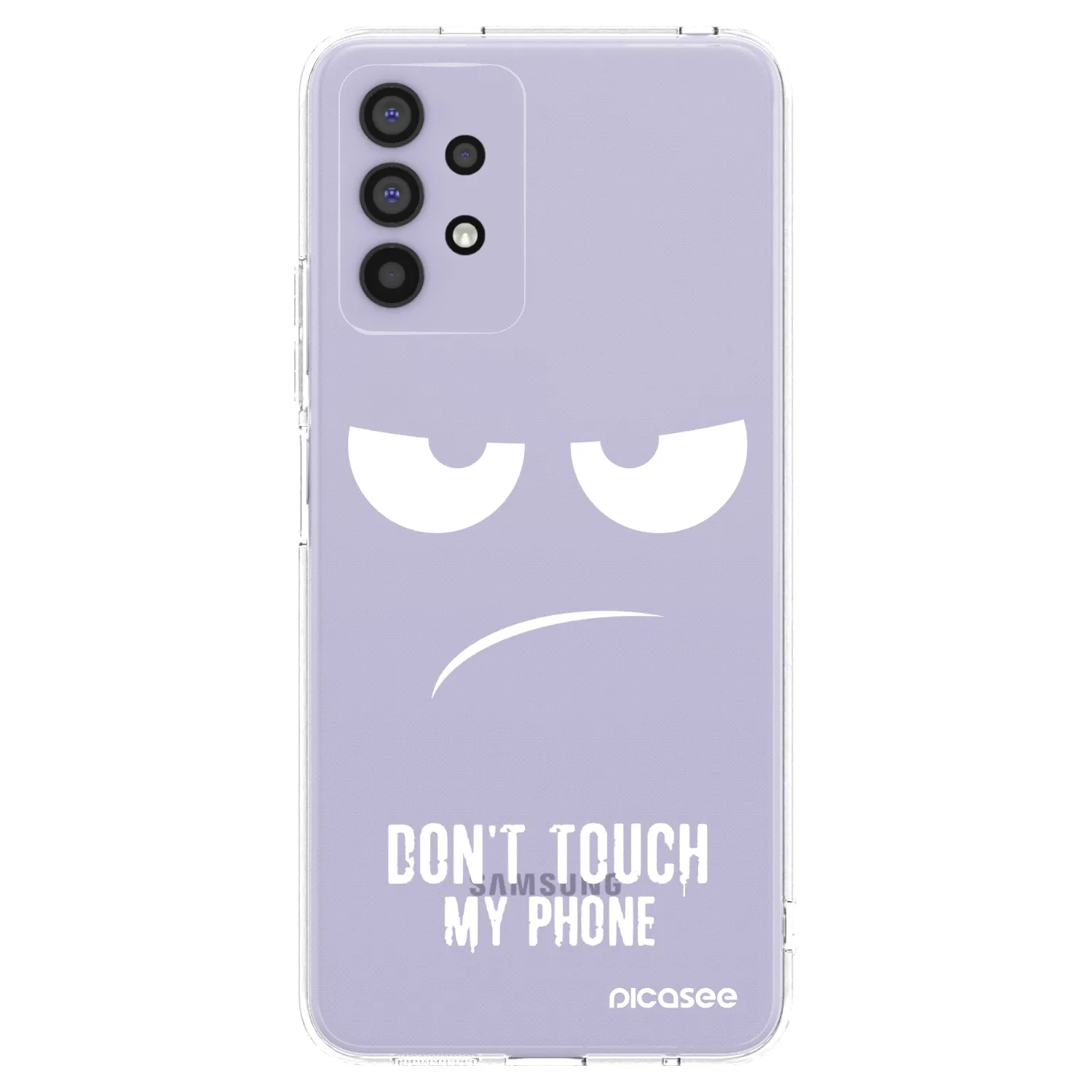 Picasee silikonowe przeźroczyste etui na Samsung Galaxy A32 4G SM-A325F - Don't Touch My Phone