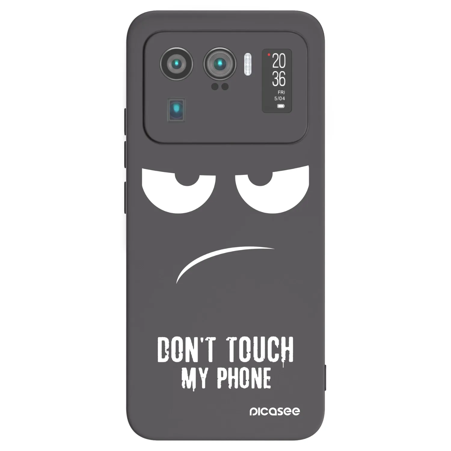 Picasee silikonowe czarne etui na Xiaomi Mi 11 Ultra - Don't Touch My Phone