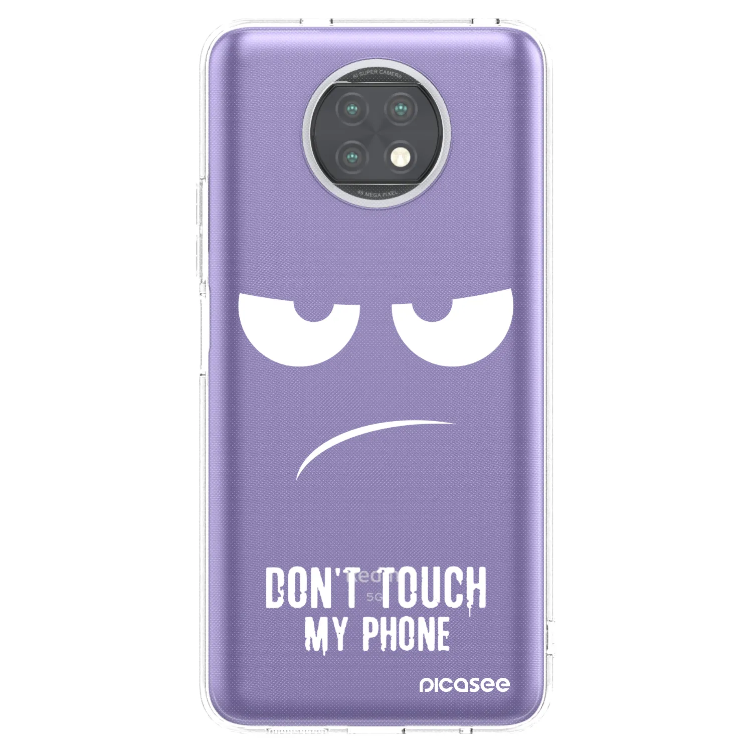 Picasee silikonowe przeźroczyste etui na Xiaomi Redmi Note 9T - Don't Touch My Phone