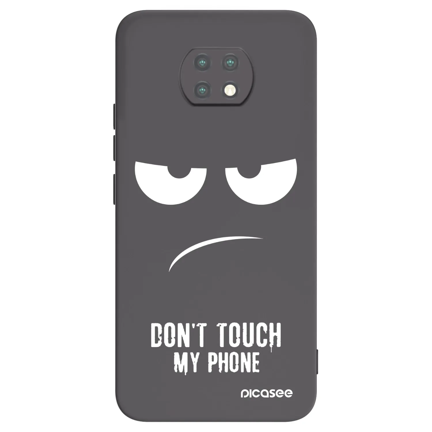 Picasee silikonowe czarne etui na Xiaomi Redmi Note 9T - Don't Touch My Phone