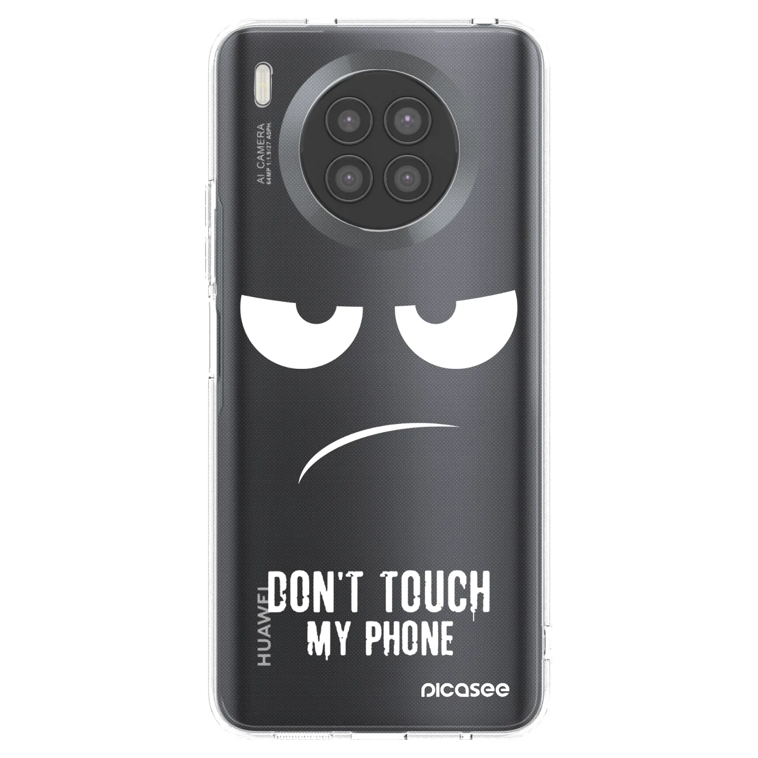 Picasee silikonowe przeźroczyste etui na Huawei Nova 8i - Don't Touch My Phone