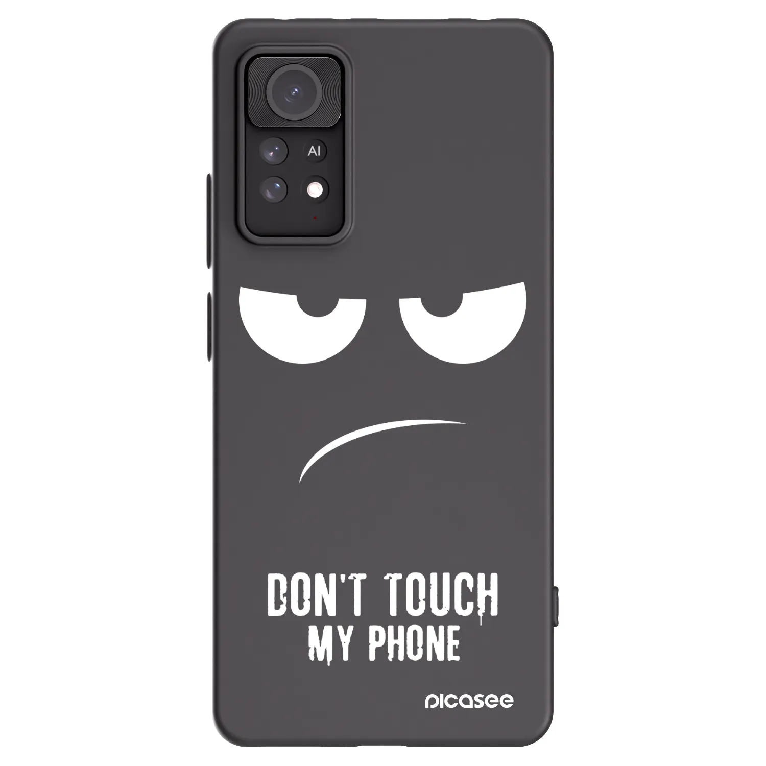 Picasee silikonowe czarne etui na Xiaomi Redmi Note 11 Pro 5G - Don't Touch My Phone