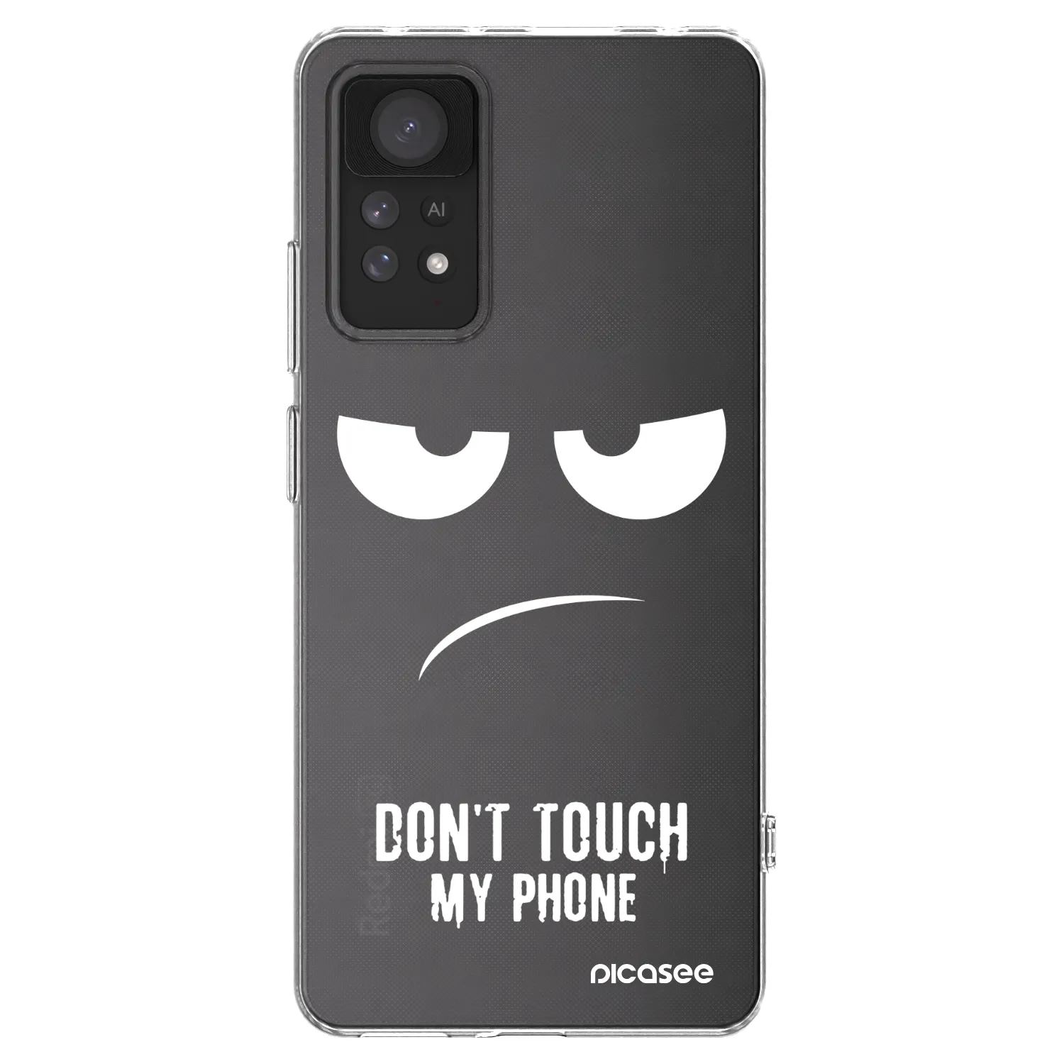Picasee silikonowe przeźroczyste etui na Xiaomi Redmi Note 11 Pro 5G - Don't Touch My Phone