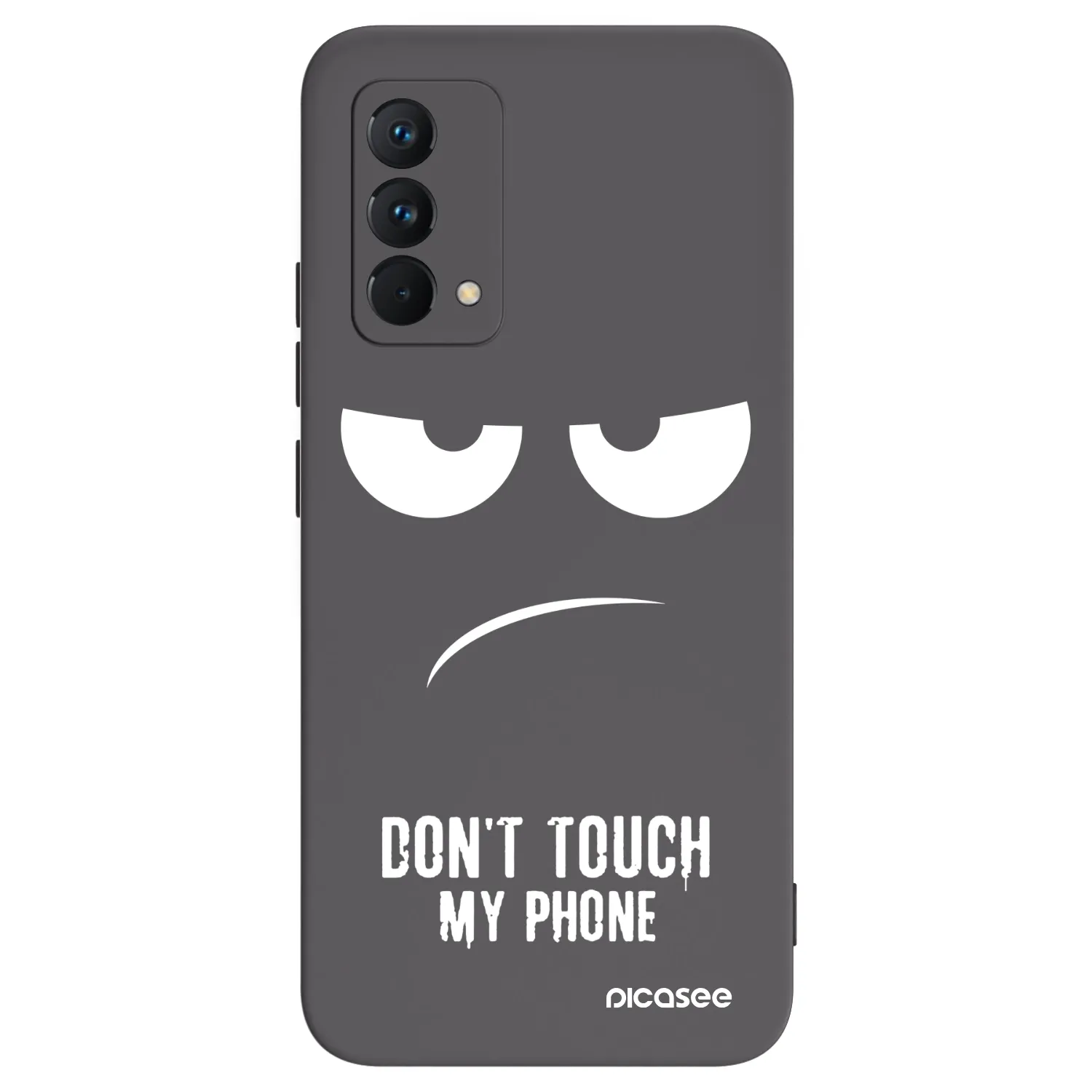 Picasee silikonowe czarne etui na Realme GT Master Edition 5G - Don't Touch My Phone
