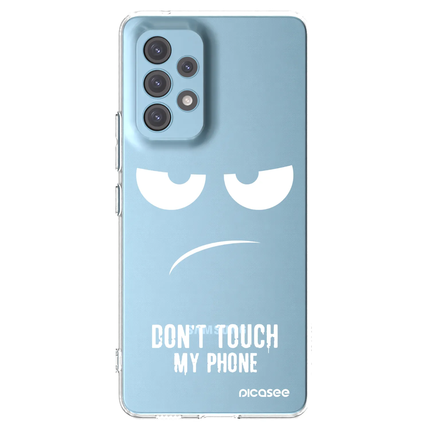 Picasee silikonowe przeźroczyste etui na Samsung Galaxy A53 5G A536 - Don't Touch My Phone