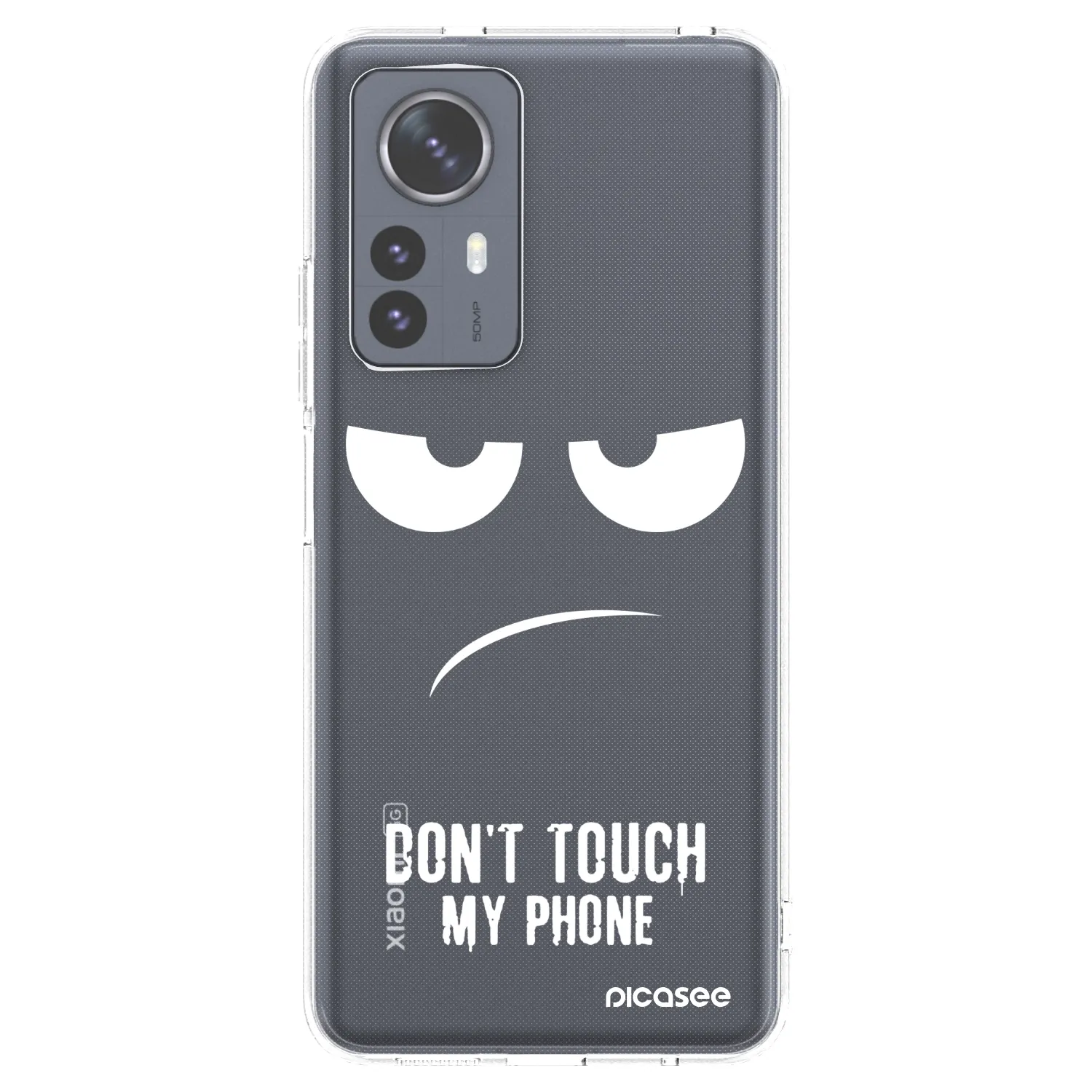 Picasee silikonowe przeźroczyste etui na Xiaomi 12 Pro - Don't Touch My Phone