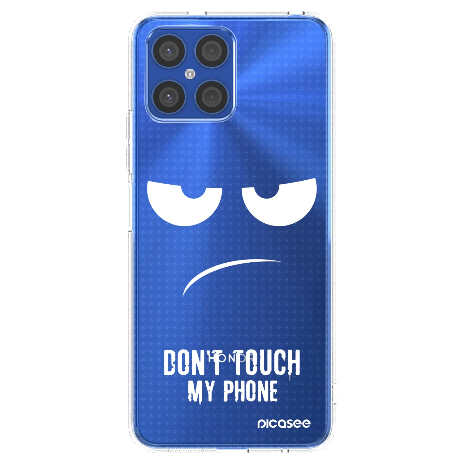Picasee silikonowe przeźroczyste etui na Honor X8 4G - Don't Touch My Phone