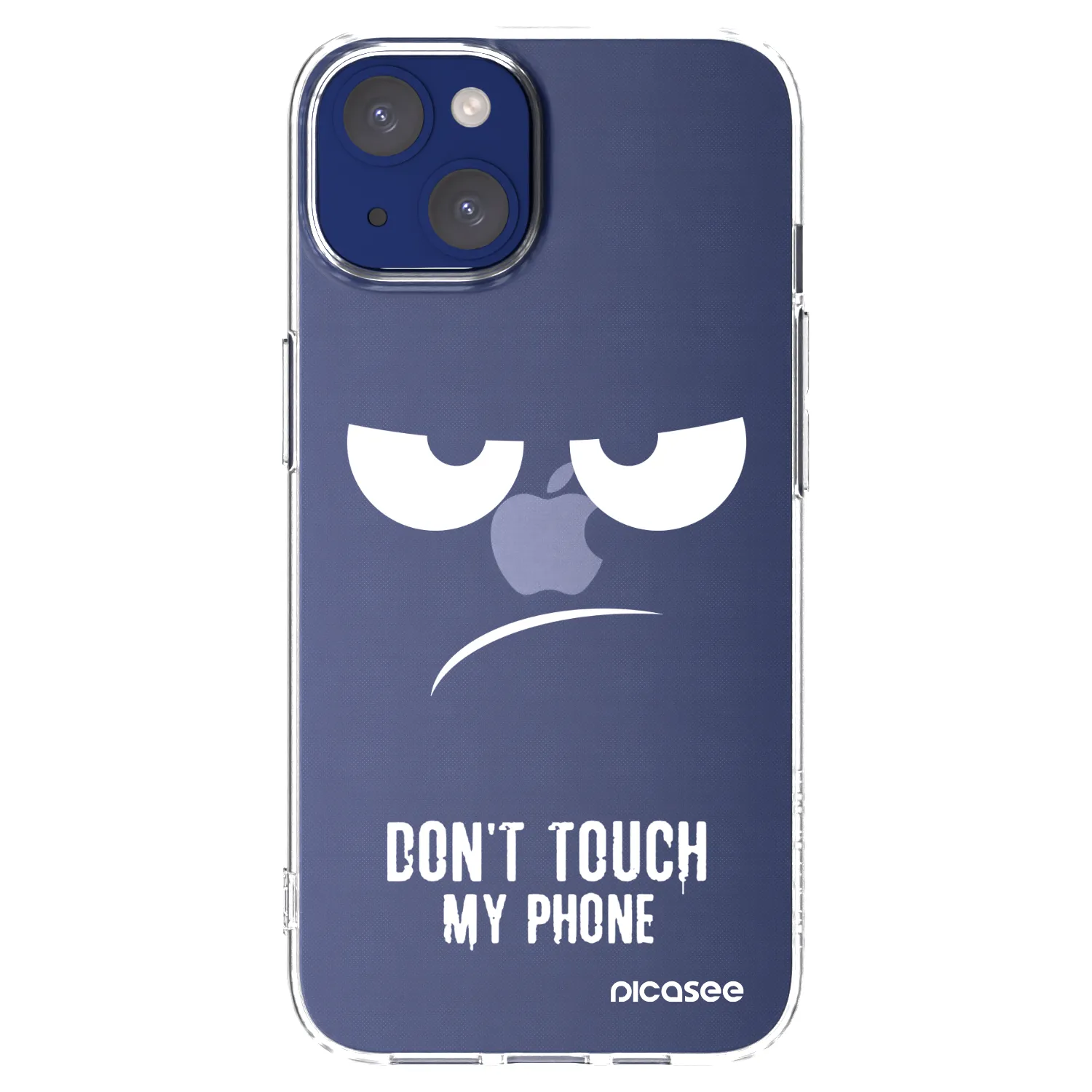 Picasee silikonowe przeźroczyste etui na Apple iPhone 14 - Don't Touch My Phone