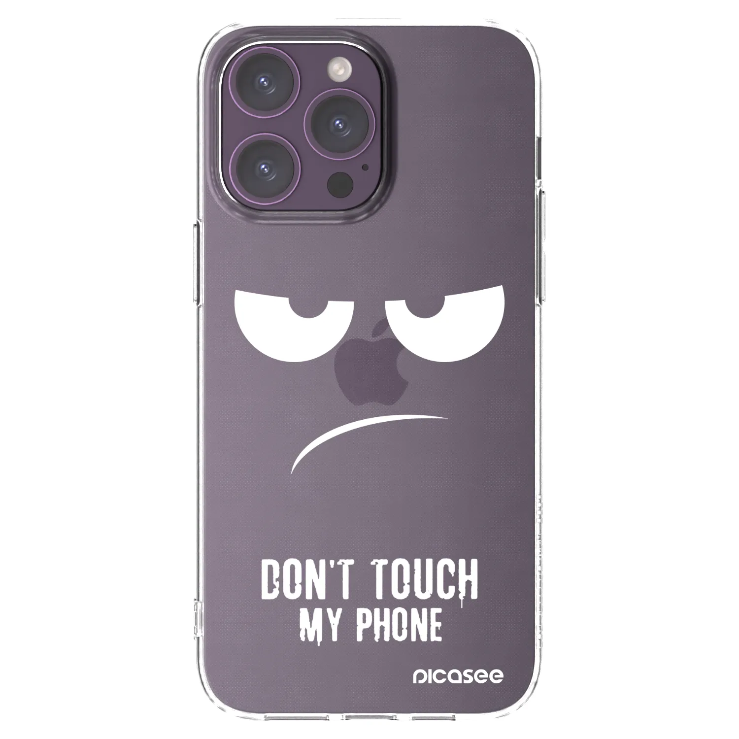 Picasee silikonowe przeźroczyste etui na Apple iPhone 14 Pro Max - Don't Touch My Phone