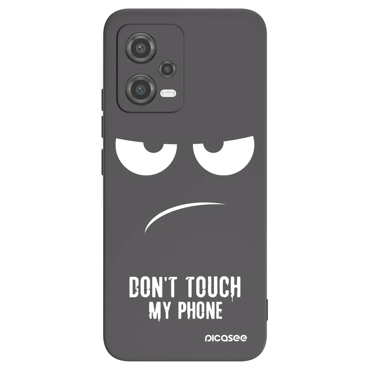 Picasee silikonowe czarne etui na Xiaomi Poco X5 - Don't Touch My Phone